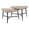 Monarch Specialties Dining Table - 32"X 48" / Dark Taupe / Chrome Metal I 7939P - alternate 1
